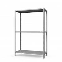 Стеллаж металлический ТС Лайт, 1500x1200x600 мм. Полки: 3 шт. метал.