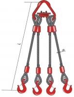 Строп канатный Четырехветвевой 4СК (паук)
