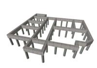 Строительство столбчатого фундамента под кирпичный дом