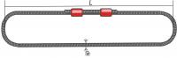 СКК-2,0 (Универсальный строп канатный УСК)опресовка Длина 3м D каната