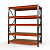 Стеллаж металлический Оптима, 3500x1530x785 мм. Полки: 5 шт. фанера