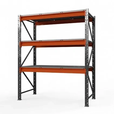 Стеллаж металлический Оптима, 3500x1250x785 мм. Полки: 3 шт. метал.